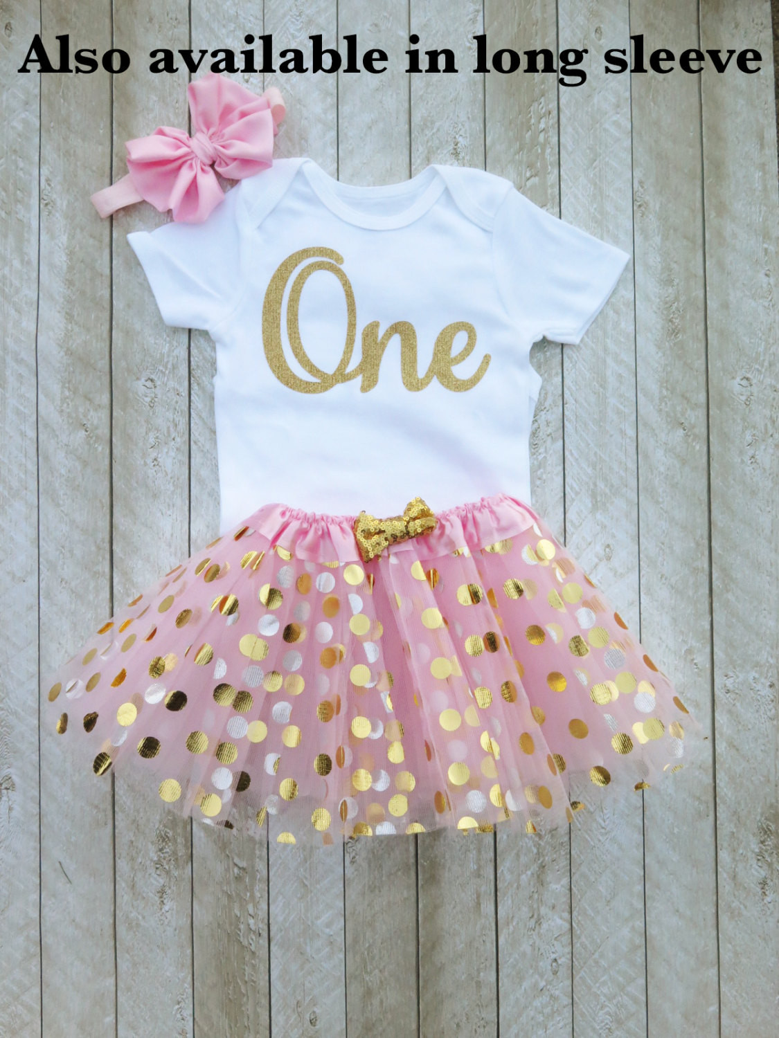 Birthday Gifts For A Girl
 Pink and gold first birthday outfit Pink and gold tutu e