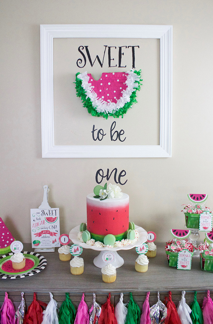 Birthday Gifts For A Girl
 A Watermelon First Birthday Party with Cricut — Jen T by