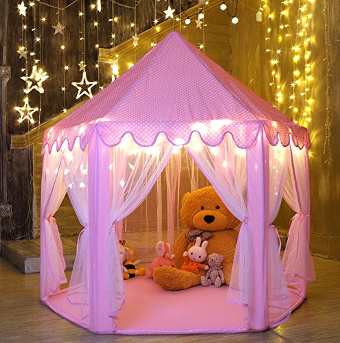 Birthday Gifts For A Girl
 Kids Play House Princess Tent – Indoor and Outdoor Hexagon