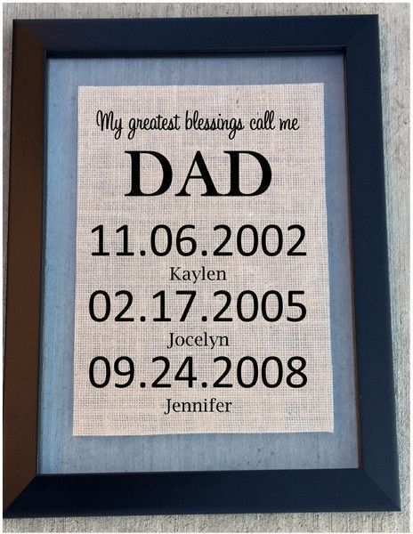 Birthday Gifts For Dad From Son
 My greatest blessings Sign CHOOSE DAD MOM GRANDMA