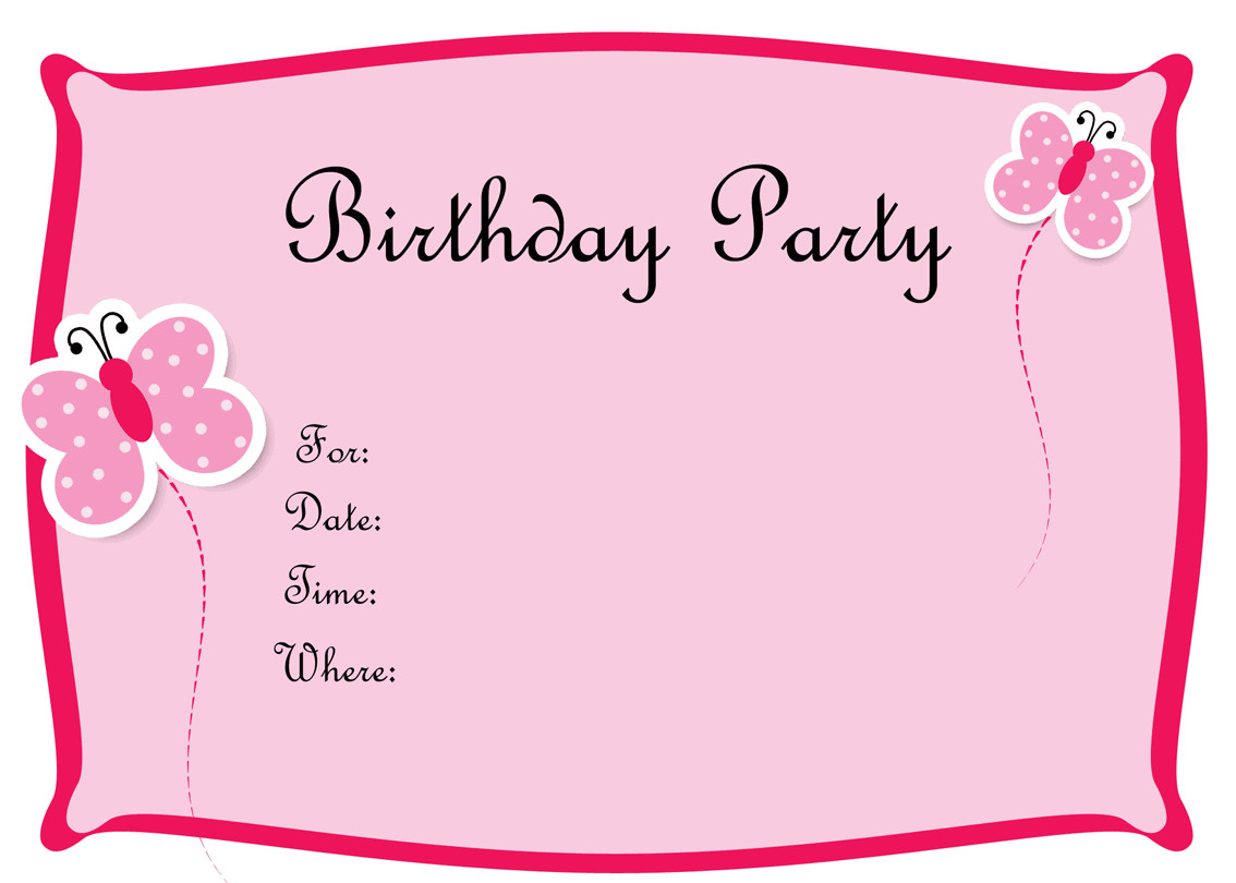 Birthday Invitation Online
 Free Birthday Invitations To Print