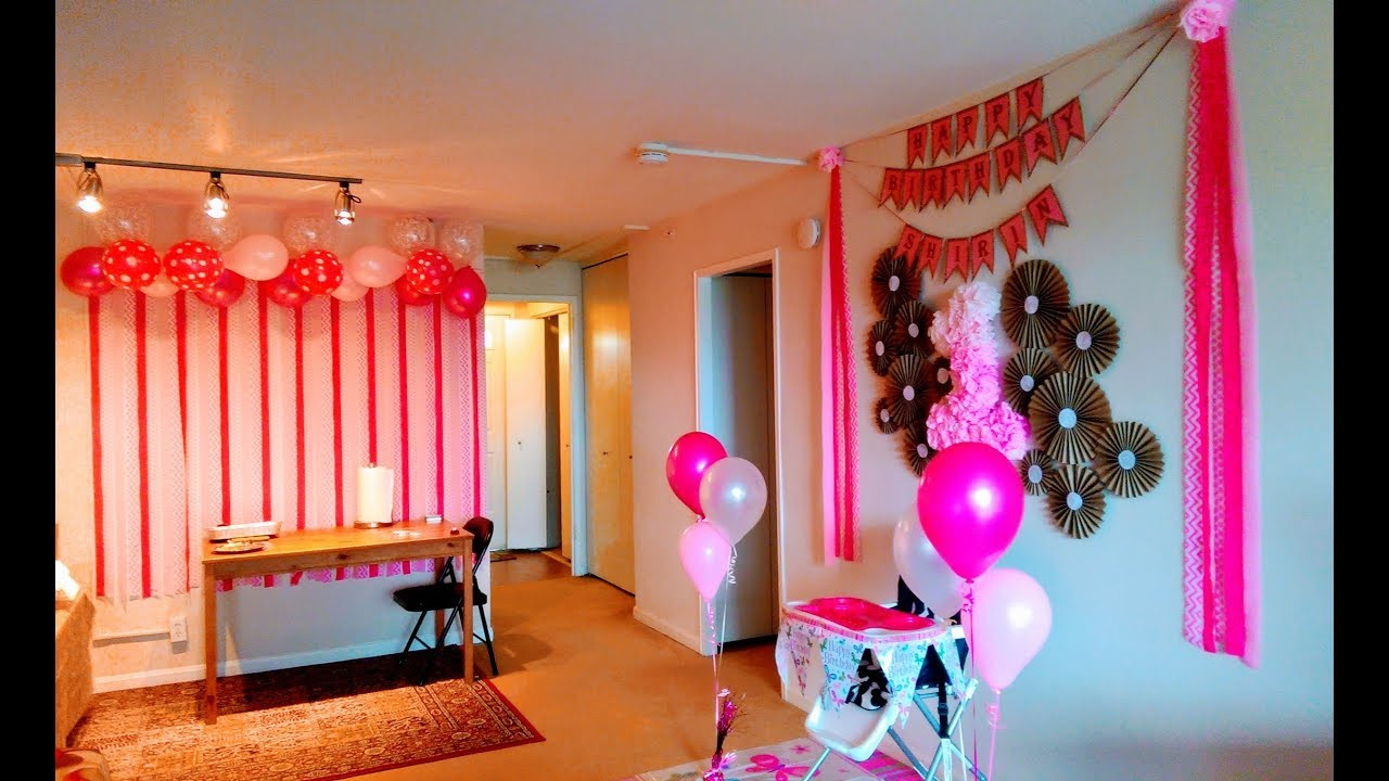Birthday Party Decorations At Home
 DIY First Birthday Decoration Ideas