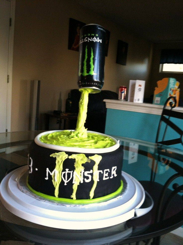Birthday Party Ideas For 13 Year Old Boys
 Monster Birthday Cake for 13 year old