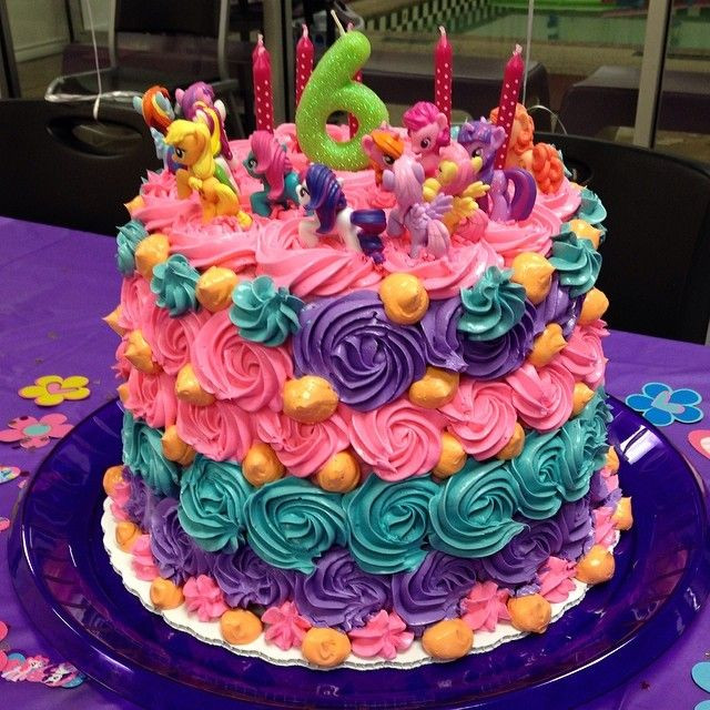 Birthday Party Ideas For 6 Year Old
 My Little Pony cake gone crazy A fun birthday cake for my