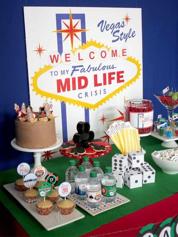 Birthday Party Las Vegas
 Vegas Midlife Crisis printable Party collection by wants