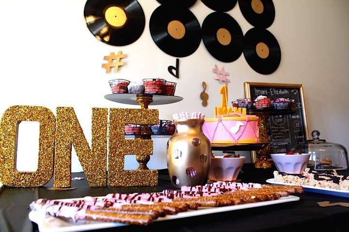 Birthday Party Music
 Music Themed Birthday Party Ideas 1 of 12