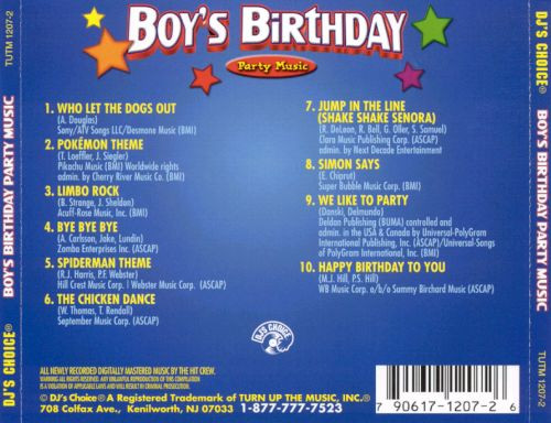 Birthday Party Music
 DJ s Choice Boy s Birthday Party Music DJ s Choice