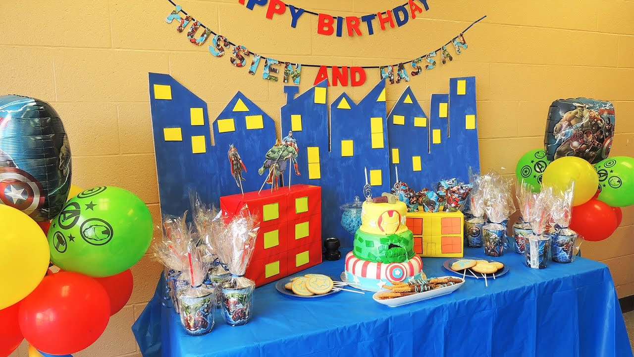 Birthday Party Theme
 The Avengers Birthday theme party ideas