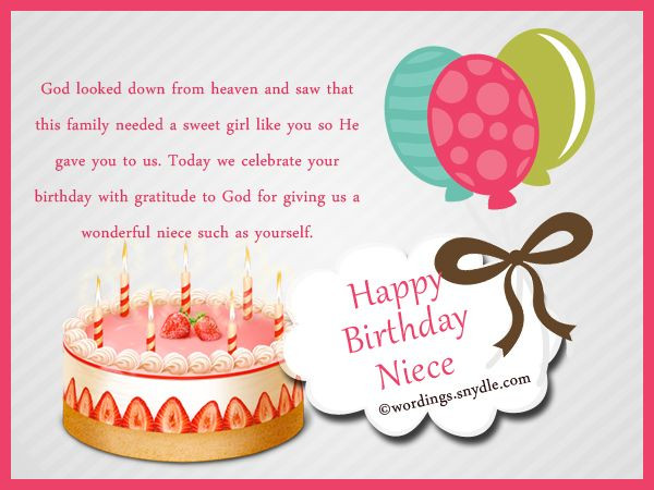 Birthday Quotes For A Niece
 Niece Birthday Messages Happy Birthday Wishes for Niece