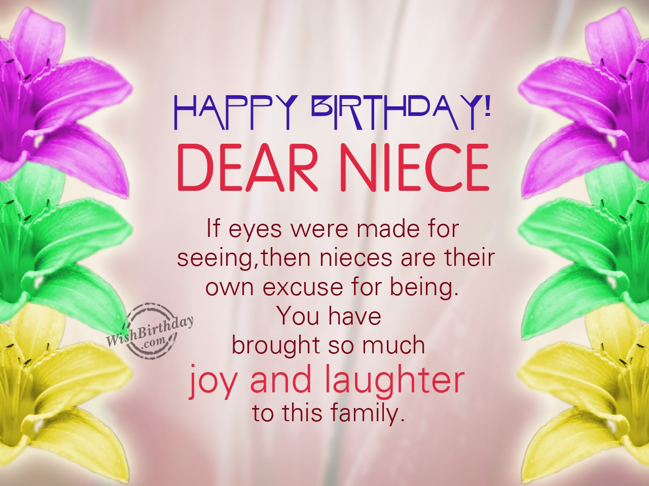 Birthday Quotes For A Niece
 Birthday Wishes For Niece Birthday