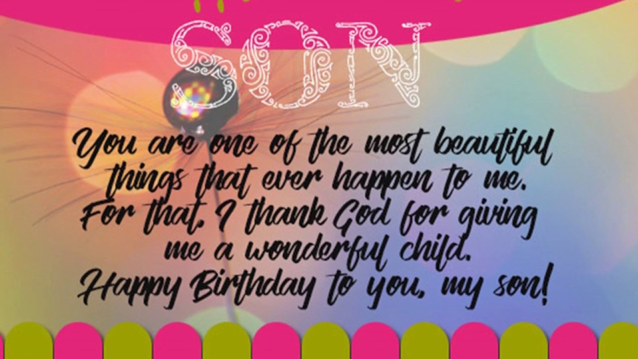 Birthday Quotes For My Son
 Happy Birthday Quotes Wishes Greetings Sms Sayings