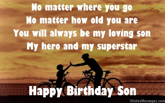 Birthday Quotes For My Son
 Birthday Poems for Son – Page 2 – WishesMessages