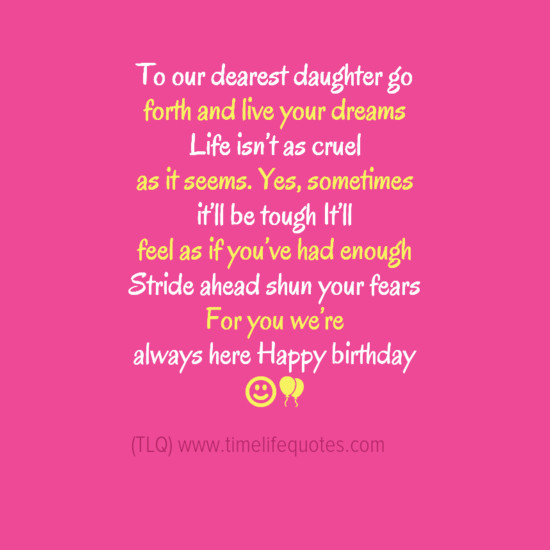 Birthday Quotes For Your Daughter
 Motivational Quotes For Your Daughter QuotesGram