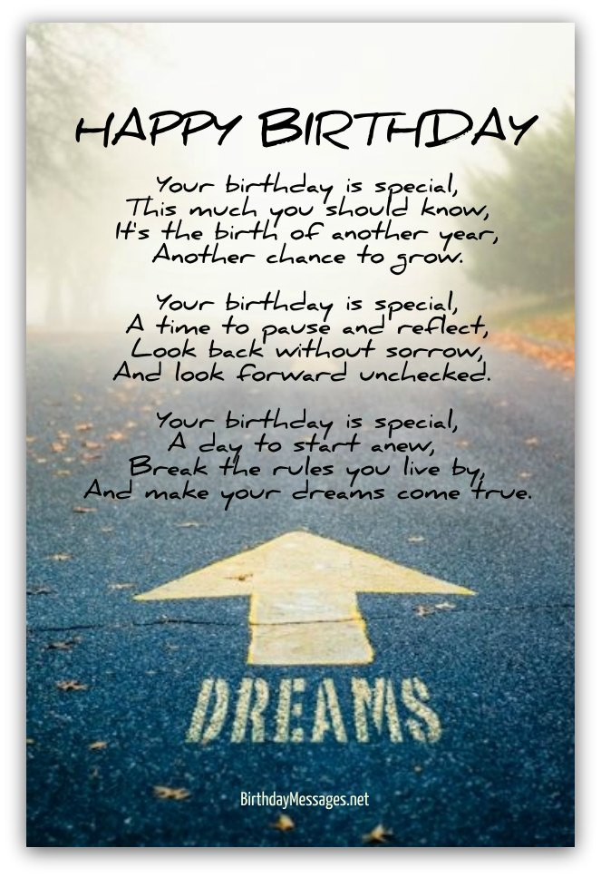 Birthday Quotes Inspirational
 Inspirational Birthday Poems Page 4