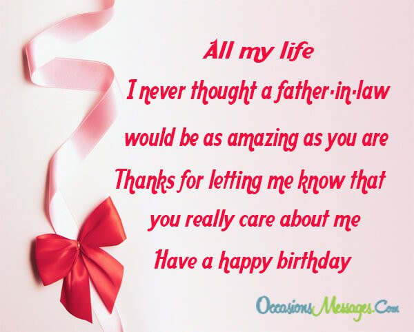 Birthday Wishes For Father In Law
 Birthday Wishes for Father In Law Occasions Messages