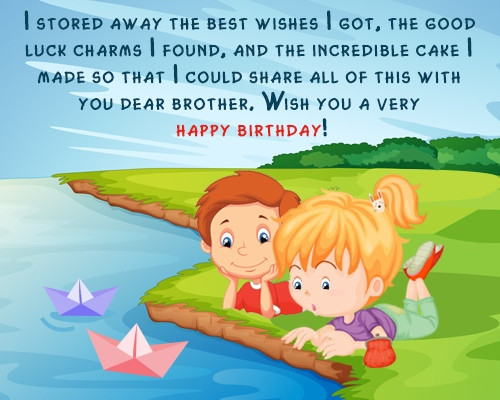 Birthday Wishes For Younger Brother
 Happy Birthday Wishes For Brother Quotes QuotesGram