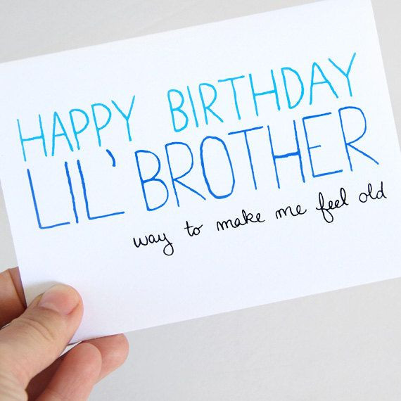 Birthday Wishes For Younger Brother
 Little Brother Birthday Card Birthday Card For Brother