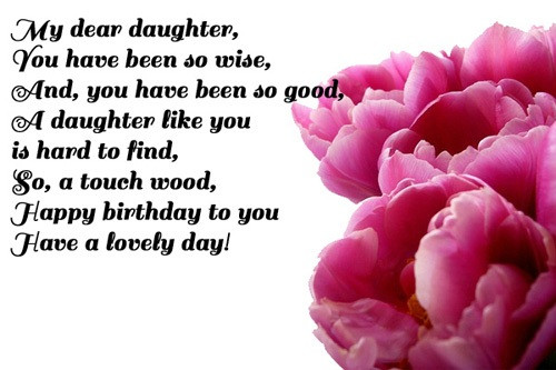 Birthday Wishes For Your Daughter
 Birthday Wishes For Daughter Greetings Quotes Messages