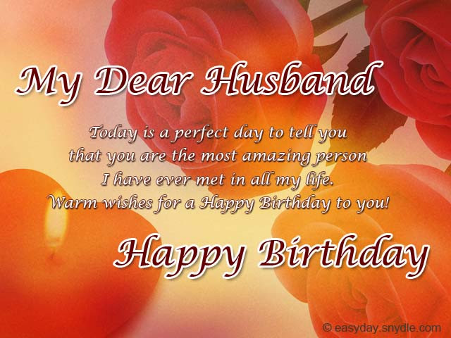 Birthday Wishes For Your Husband
 Birthday Messages for Your Husband Easyday
