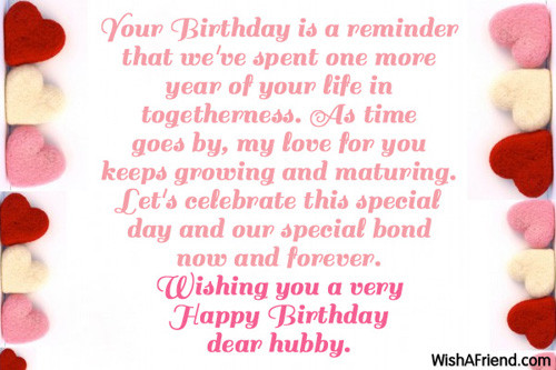 Birthday Wishes For Your Husband
 Husband Birthday Messages Page 1