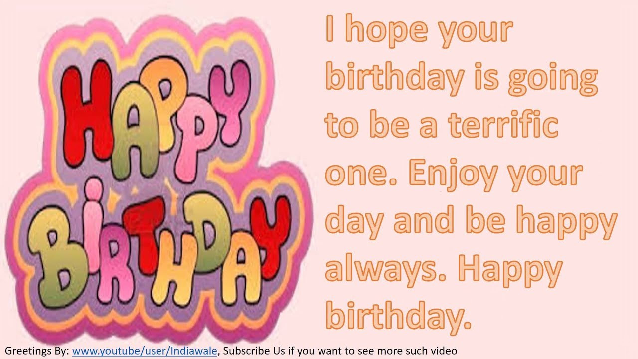 Birthday Wishes Text
 Happy birthday wishes to friend SMS message Greetings