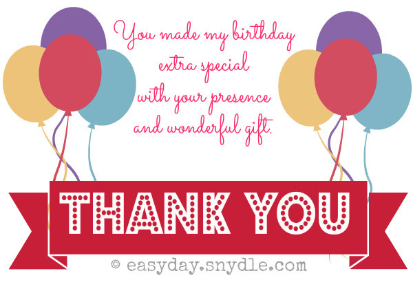 Birthday Wishes Thank You Note
 birthday Archives Page 2 of 4 Easyday
