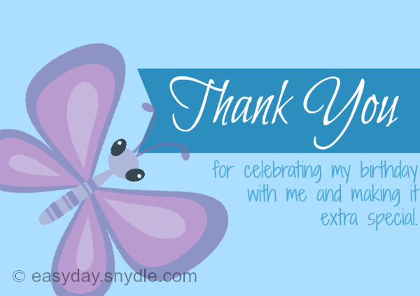 Birthday Wishes Thank You Note
 thank you notes for birthday Easyday
