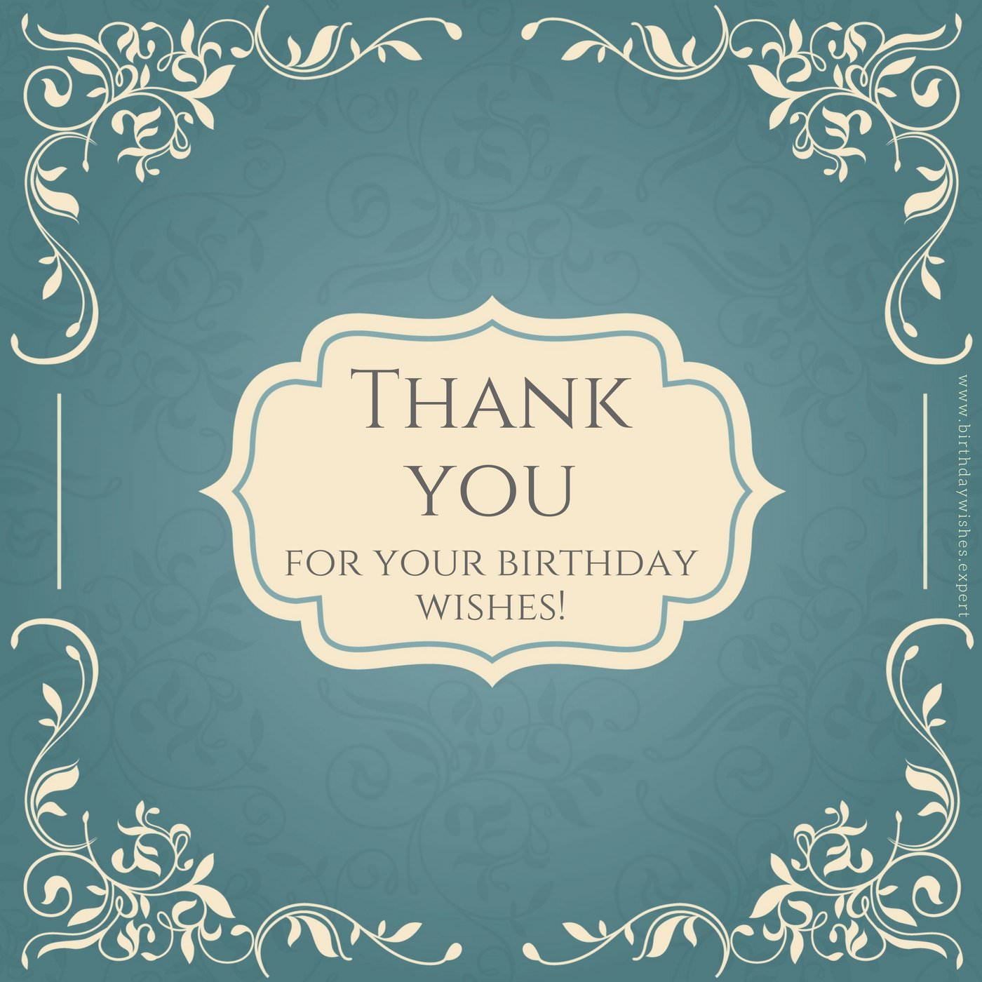 Birthday Wishes Thank You Note
 Thank You Notes for Your Birthday Wishes