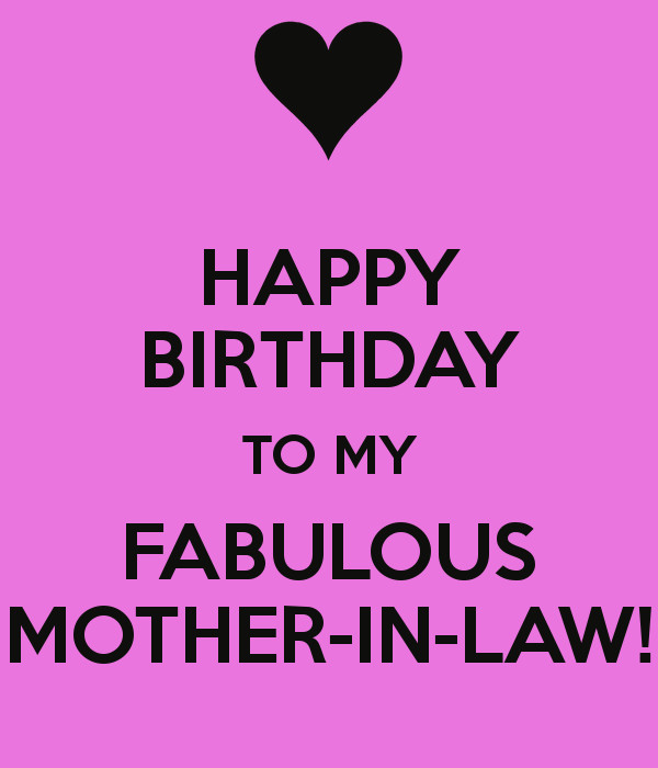 Birthday Wishes To Mother In Law
 HAPPY BIRTHDAY TO MY FABULOUS MOTHER IN LAW Poster
