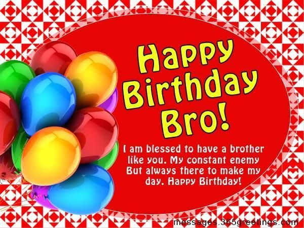Birthday Wishes To My Brother
 Birthday Wishes for Brother