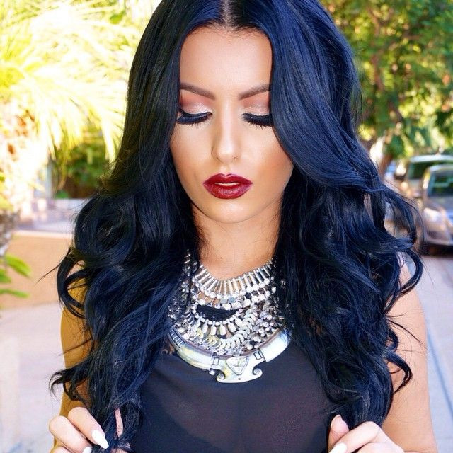 Black And Blue Hairstyles
 Blue Black Hair Tips And Styles