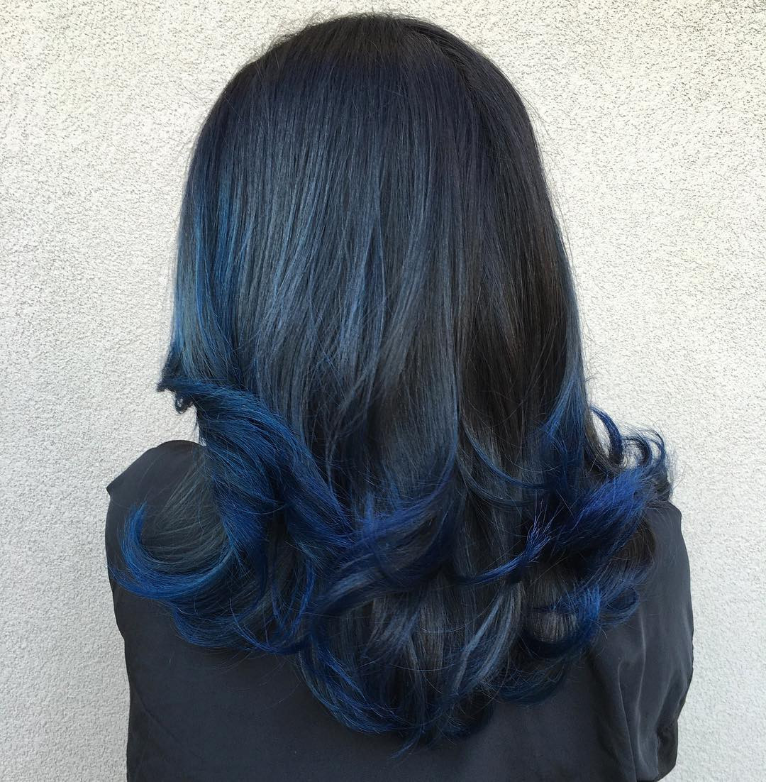 Black And Blue Hairstyles
 20 Dark Blue Hairstyles That Will Brighten Up Your Look