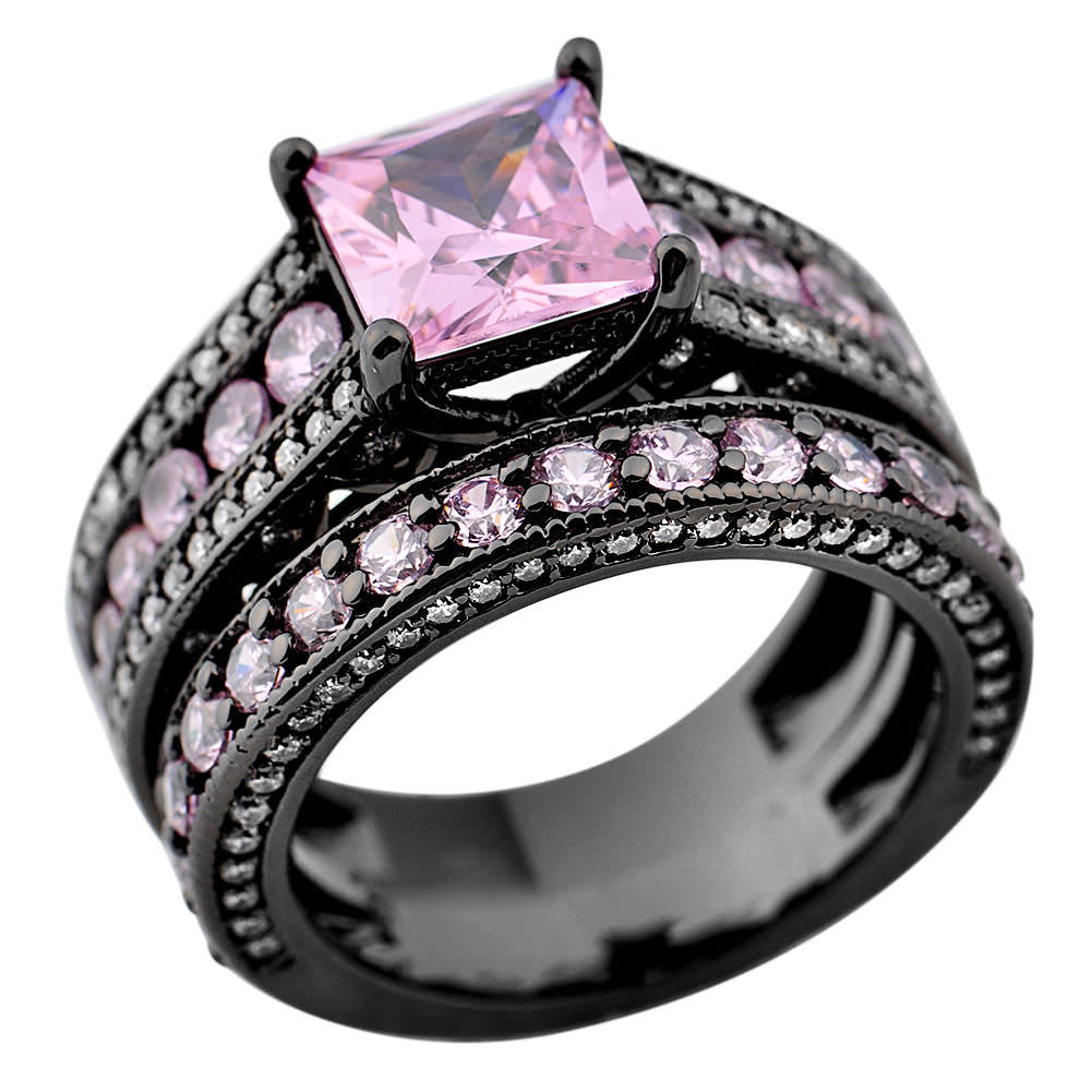 Black And Pink Wedding Rings
 29 Pink and Black Wedding Rings Ring Designs
