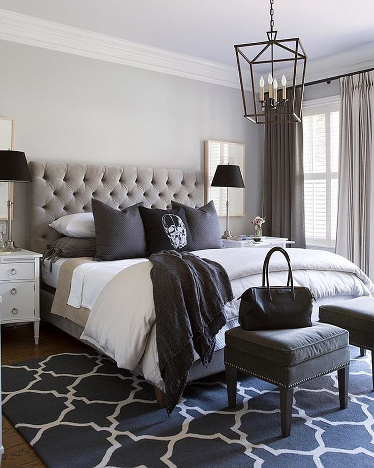 Black And White Master Bedroom
 “Black white and every shade in between Very cool