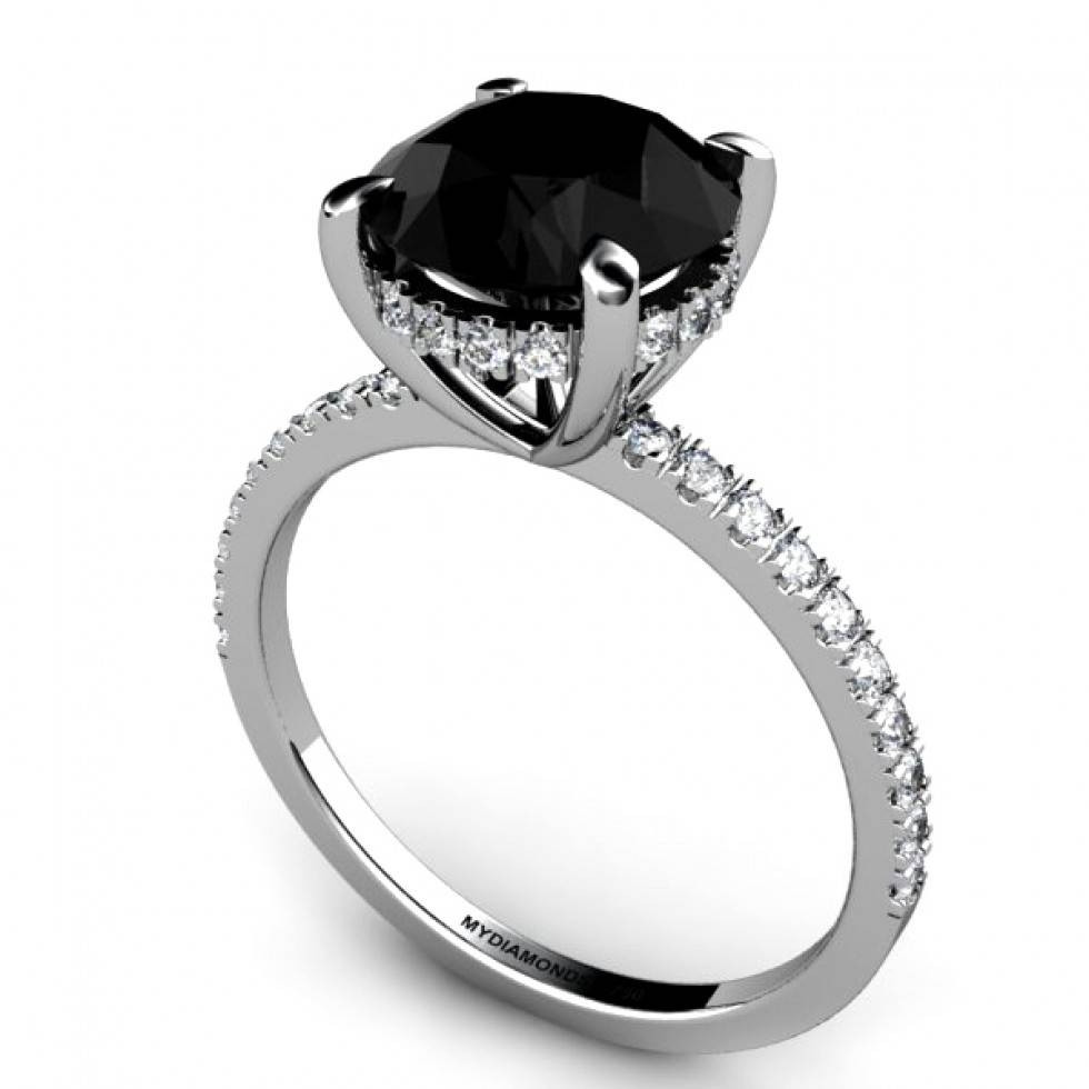 Black Diamond Rings For Her
 15 Best of Black Diamond Wedding Bands For Her