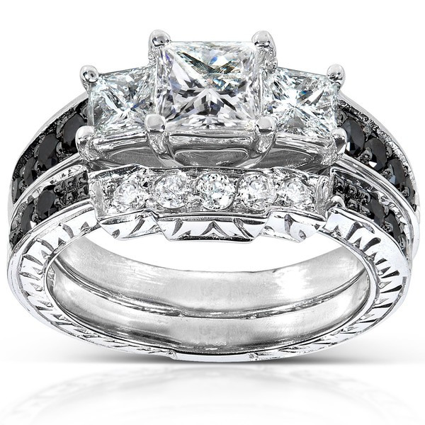 Black Diamond Wedding Ring Sets
 Glamour and Cheap Black Diamond Wedding Ring Sets for