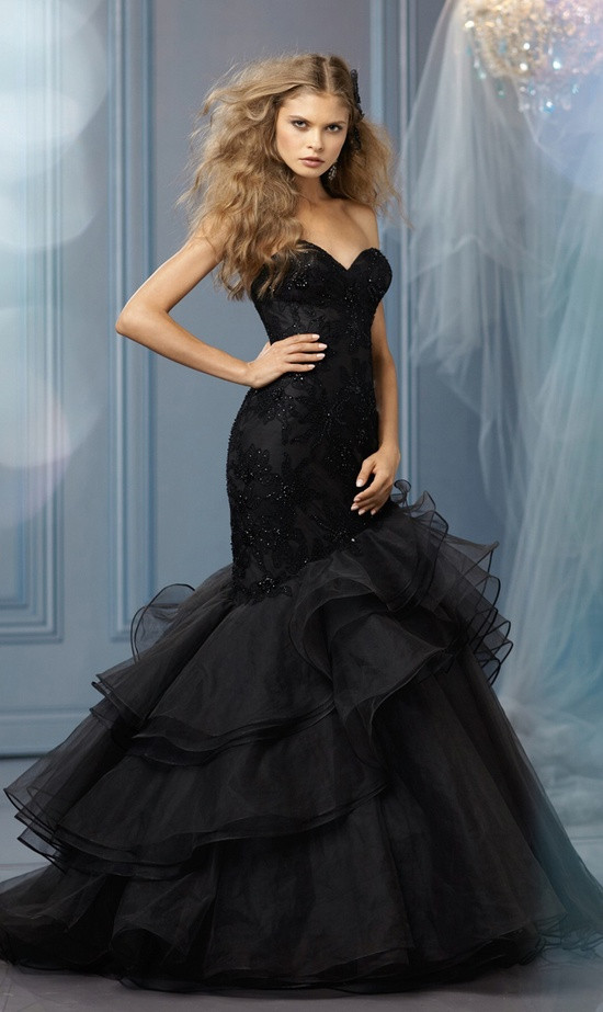 Black Dresses For Wedding
 25 Gorgeous Black Wedding Dresses
