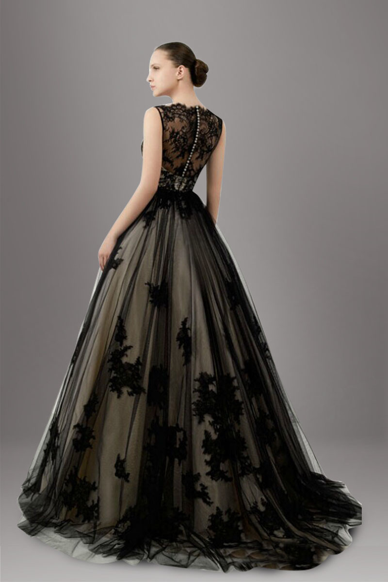 Black Dresses For Wedding
 The y and Sophisticated Touches on Black Wedding Gowns