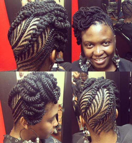 Black Hairstyles Braids Updo
 50 Updo Hairstyles for Black Women Ranging from Elegant to
