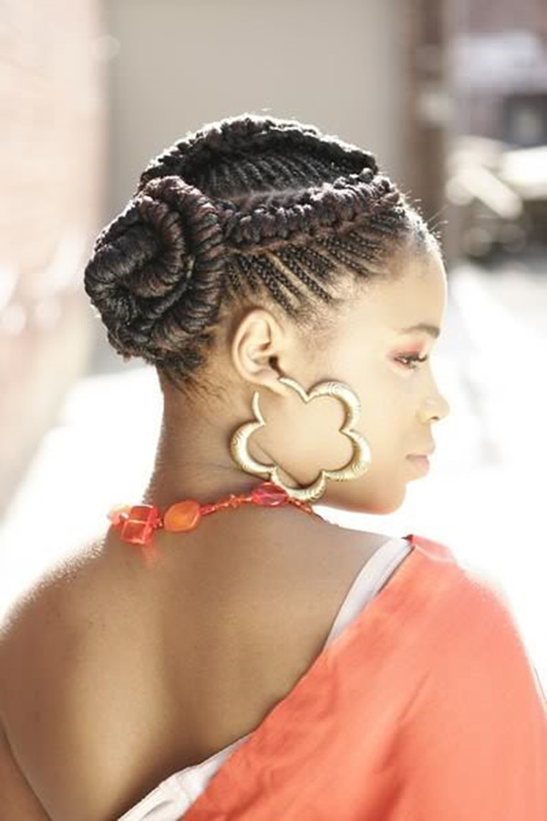 Black Hairstyles Braids Updo
 66 of the Best Looking Black Braided Hairstyles for 2018