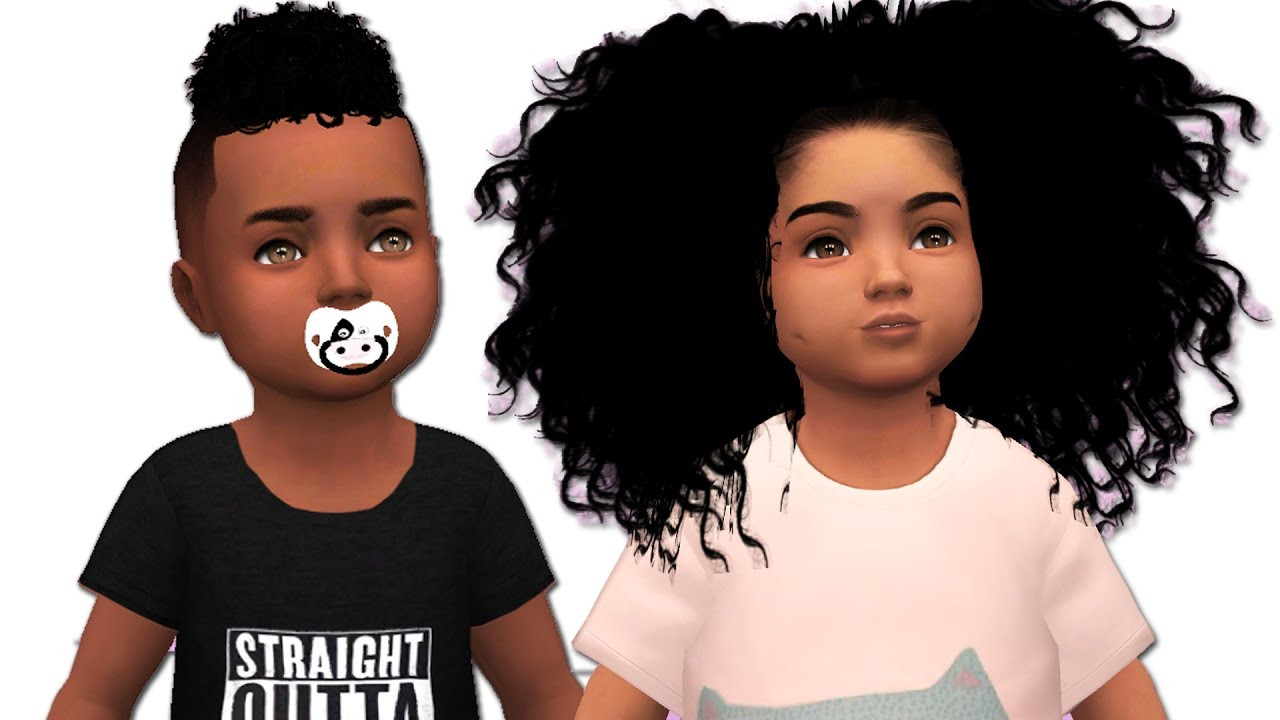 Black Hairstyles Sims 4
 TODDLER CC SHOPPING Urban & Ethnic