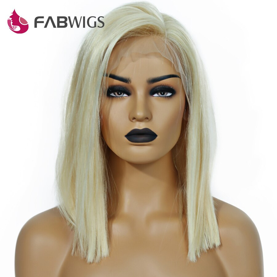 Blonde Lace Front Wigs With Baby Hair
 Fabwigs Density 613 Blonde Lace Front Human Hair