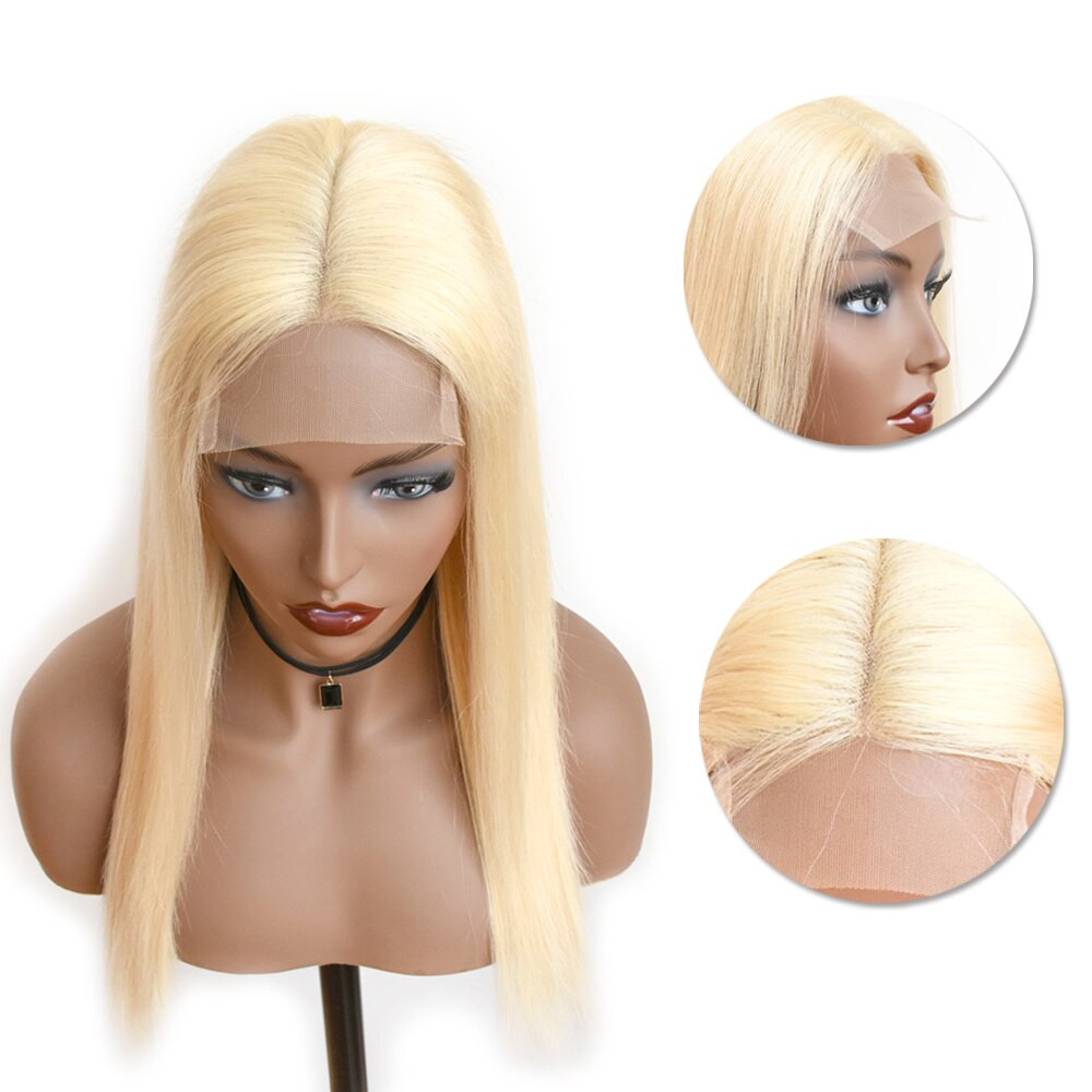 Blonde Lace Front Wigs With Baby Hair
 AllRun Peruvian Lace Front Blonde Human Hair Wigs With