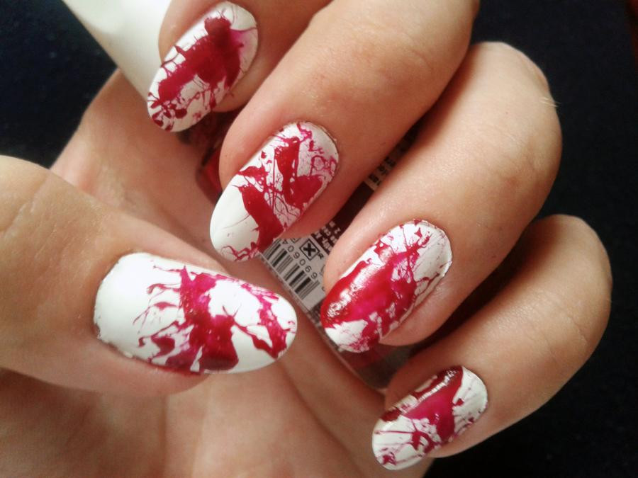 Bloody Nail Art
 Bloody nails by Kotys on DeviantArt