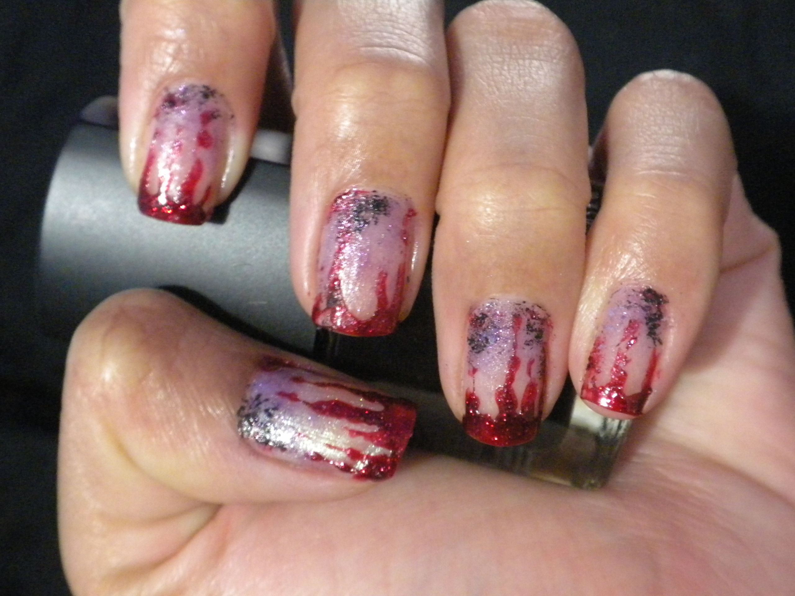 Bloody Nail Art
 Bloody Halloween Nails – my epic nail art