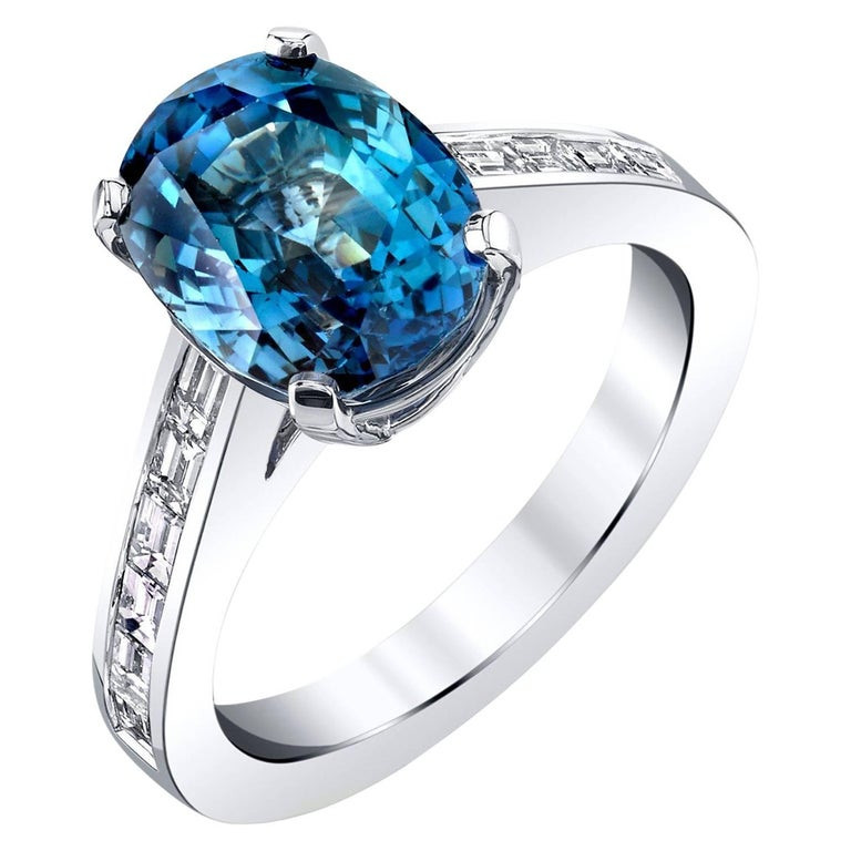 Blue Diamond Rings For Sale
 Blue Sapphire and Diamond Ring For Sale at 1stdibs