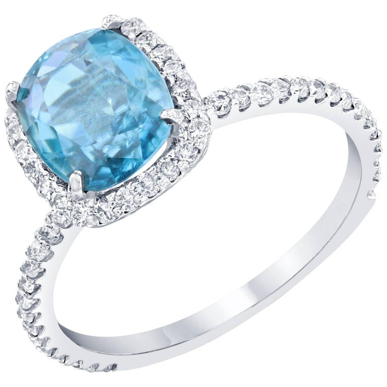 Blue Diamond Rings For Sale
 4 01 Carat Blue Zircon Diamond Ring For Sale at 1stdibs