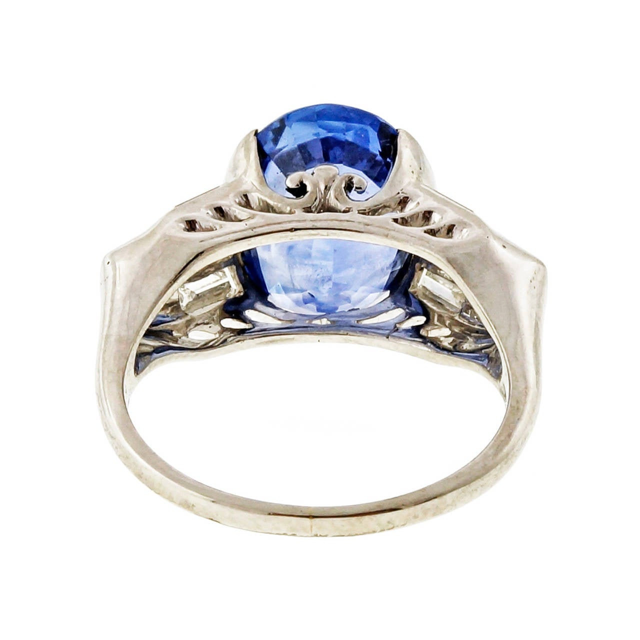 Blue Diamond Rings For Sale
 Blue Sapphire and Diamond Platinum Ring For Sale at 1stdibs