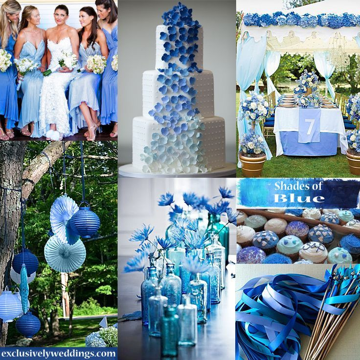 Blue Wedding Themes Ideas
 1000 images about Shades of Blue Wedding Theme on