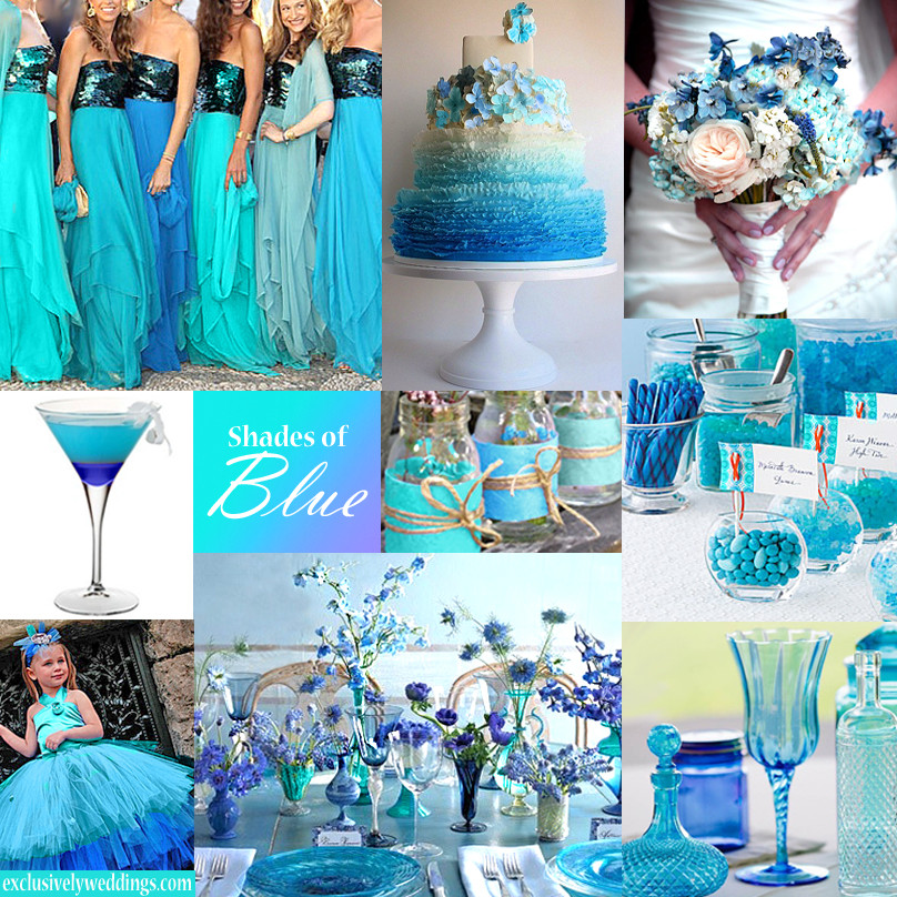 Blue Wedding Themes Ideas
 Color of the Month